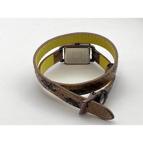 Bracelet Watch 21mm Wrap Around Womens Anne Klein New Battery - Leather Band - Picture 7 of 10